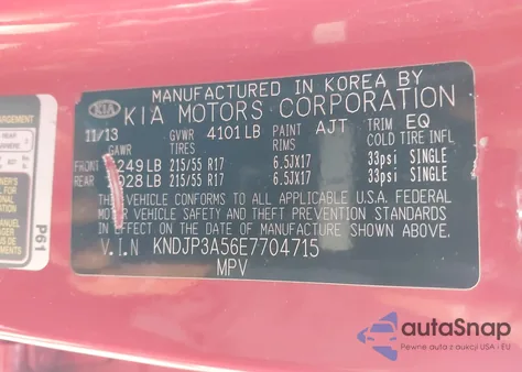 2014 Kia Soul + из США, поврежденный, VIN KNDJP3A56E7704715